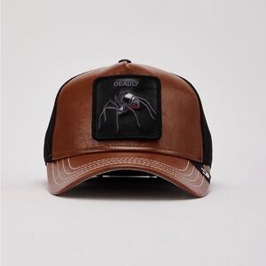 Goorin Brothers DEADLY DOWNTOWN BROWN Trucker Hat. Snapback NWT